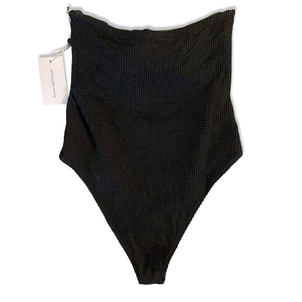 NWT Lovers and Friends Maira one piece swimsuit tie front bathing suit Revolve M - Picture 5 of 8